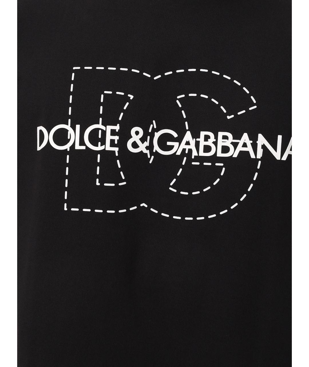 DOLCE&GABBANA Черная футболка, фото 5