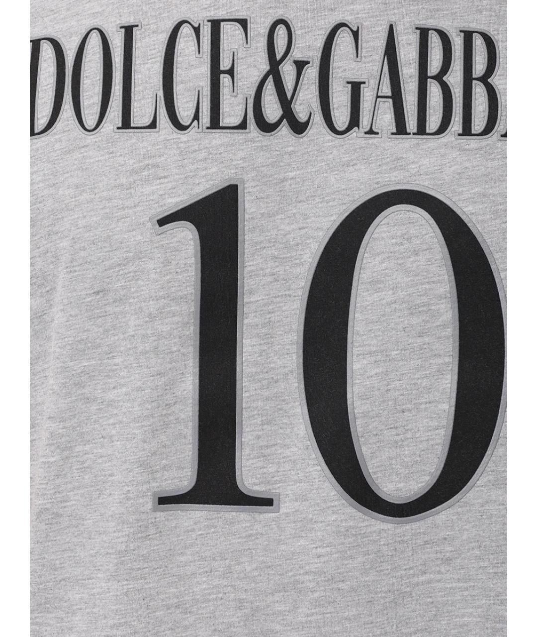 DOLCE&GABBANA Серая футболка, фото 5