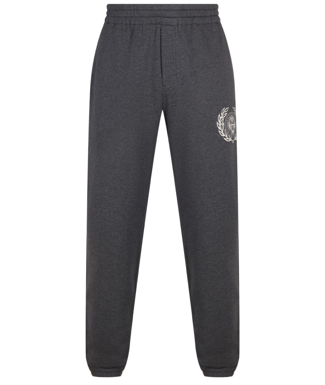 DOLCE&GABBANA Серые хлопковые брюки чинос, фото 1