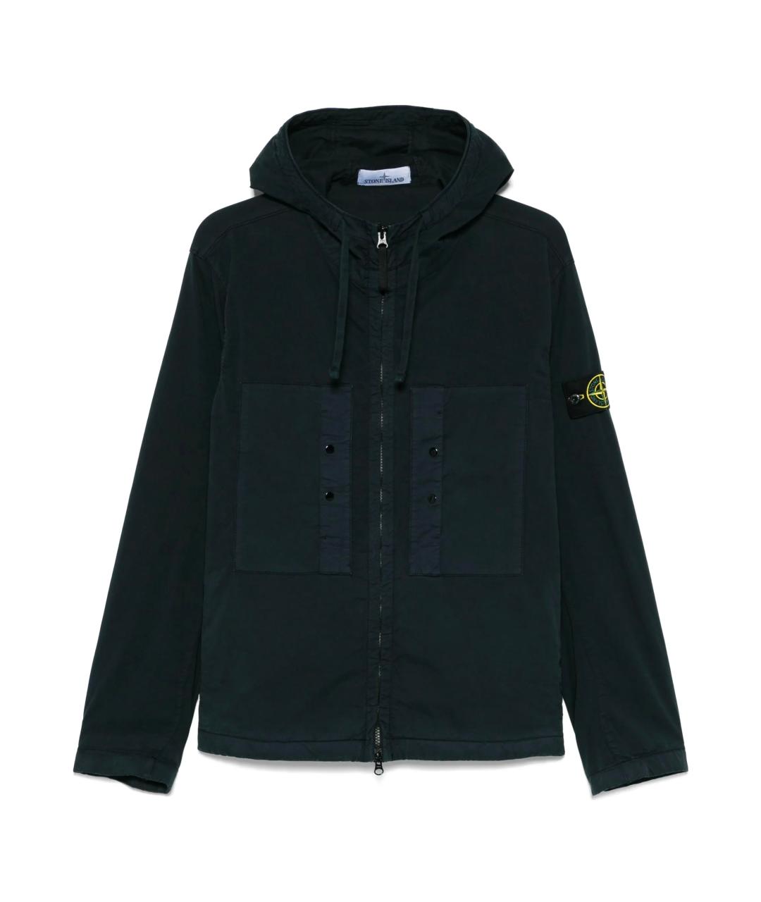 STONE ISLAND Темно-синяя куртка, фото 1