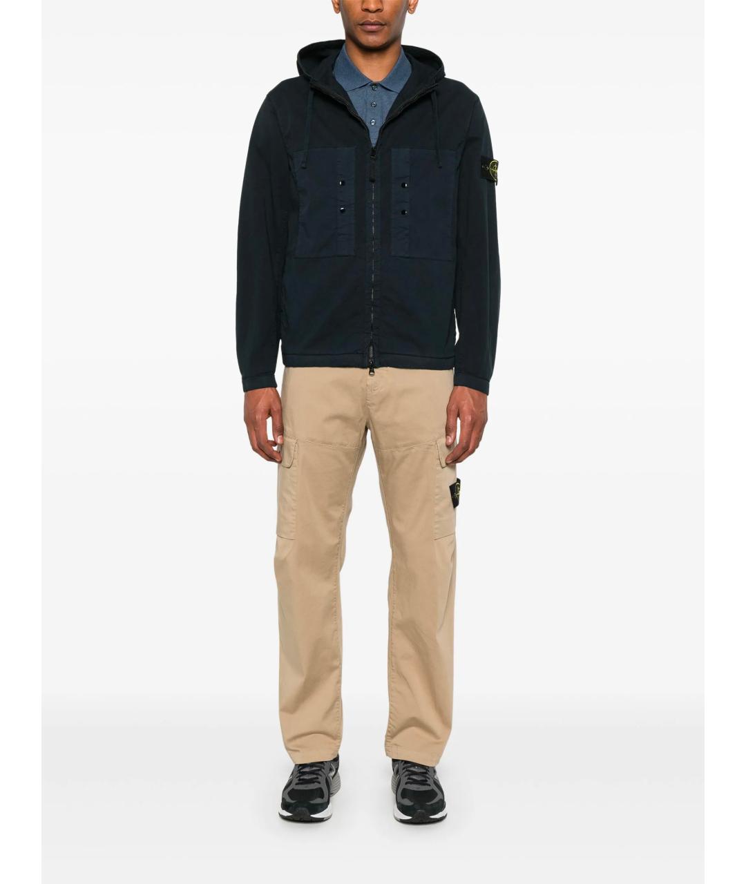 STONE ISLAND Темно-синяя куртка, фото 2