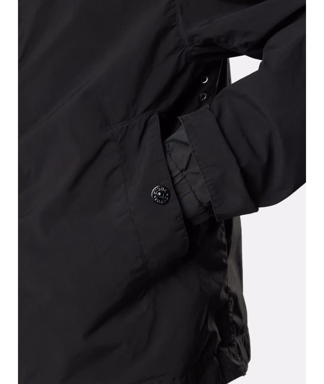 STONE ISLAND Черная полиэстеровая куртка, фото 4