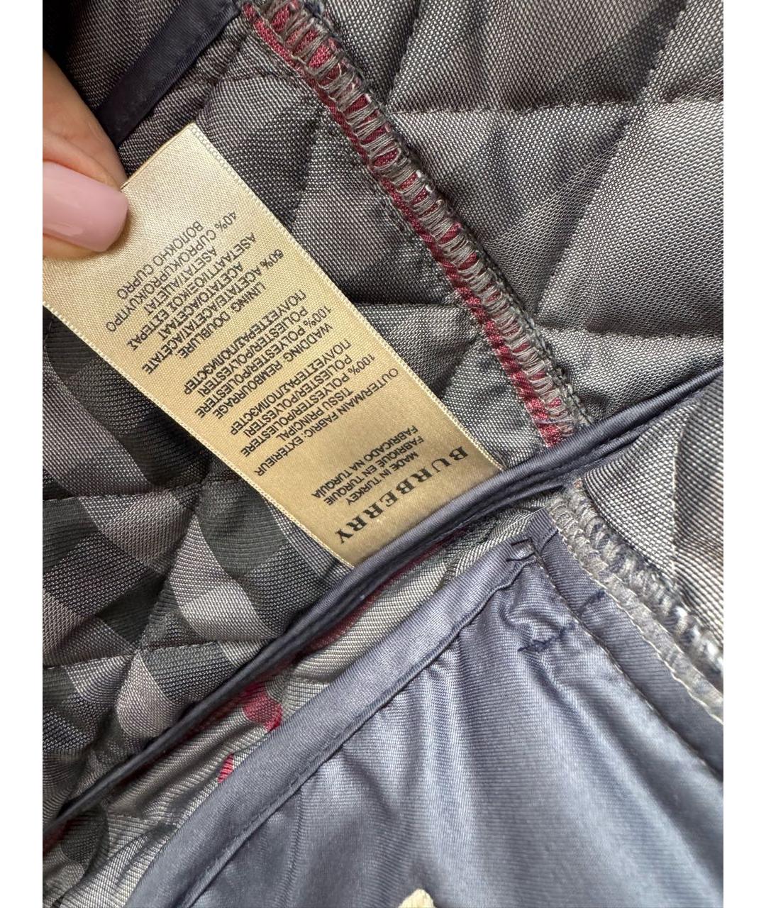 BURBERRY Синяя куртка, фото 5