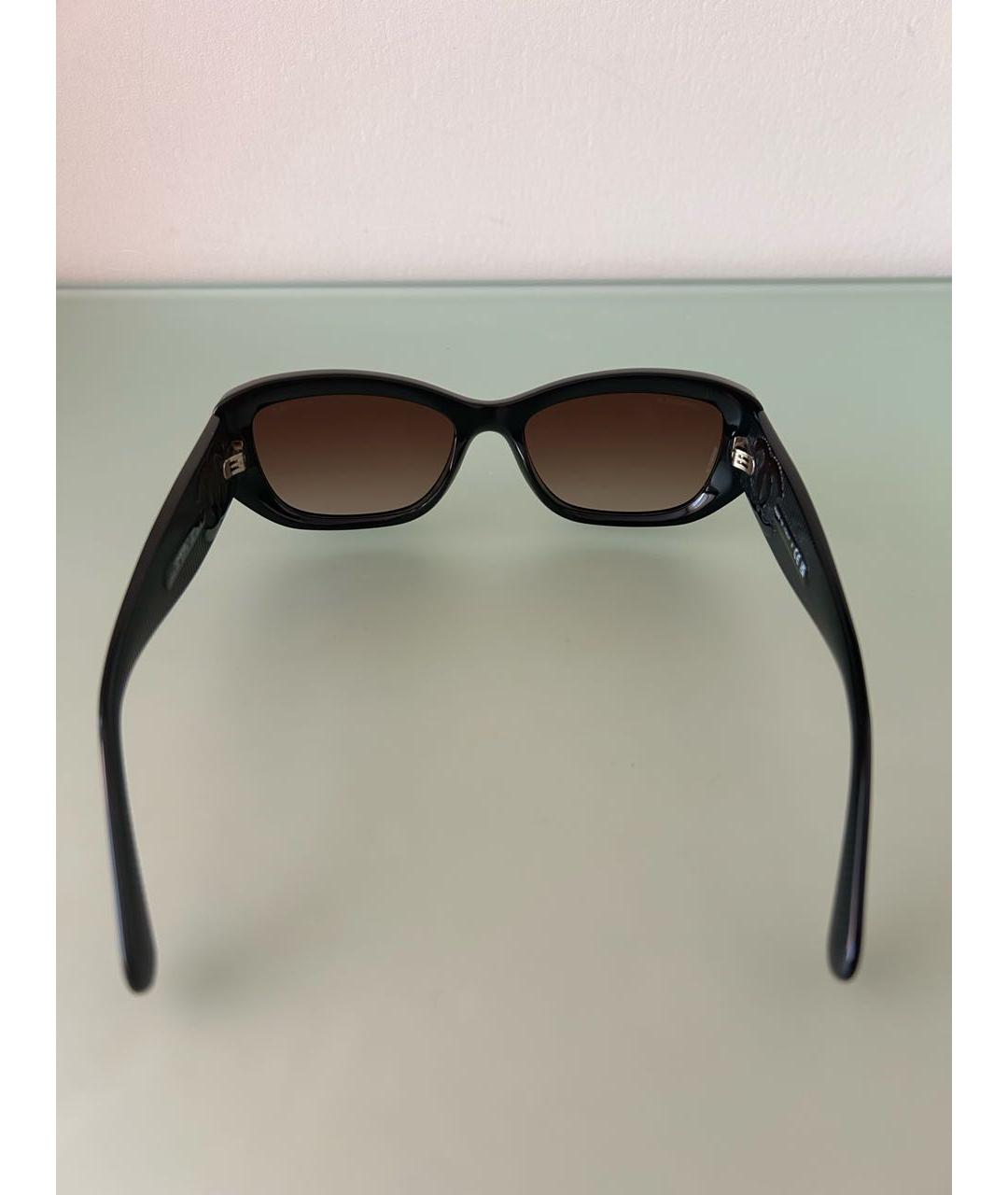 CHANEL Черные пластиковые солнцезащитные очки, фото 6