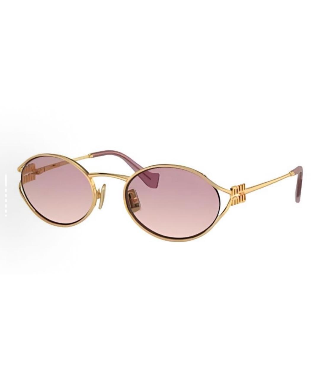 MIU MIU Розовые солнцезащитные очки, фото 1