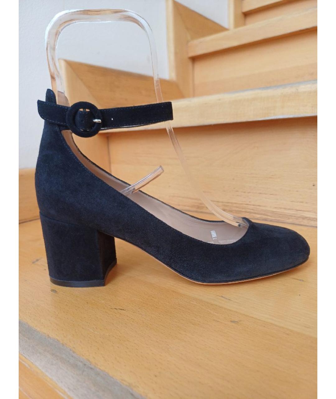GIANVITO ROSSI Черные замшевые туфли, фото 8