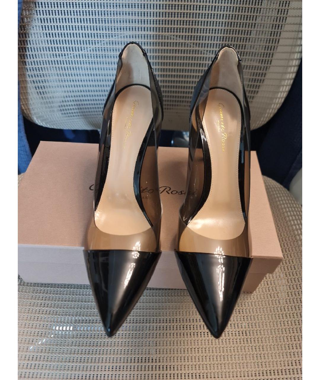 GIANVITO ROSSI Черные резиновые туфли, фото 2