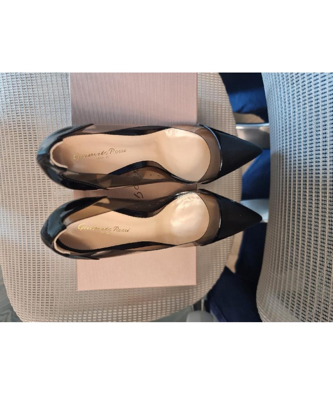 GIANVITO ROSSI Черные резиновые туфли, фото 3