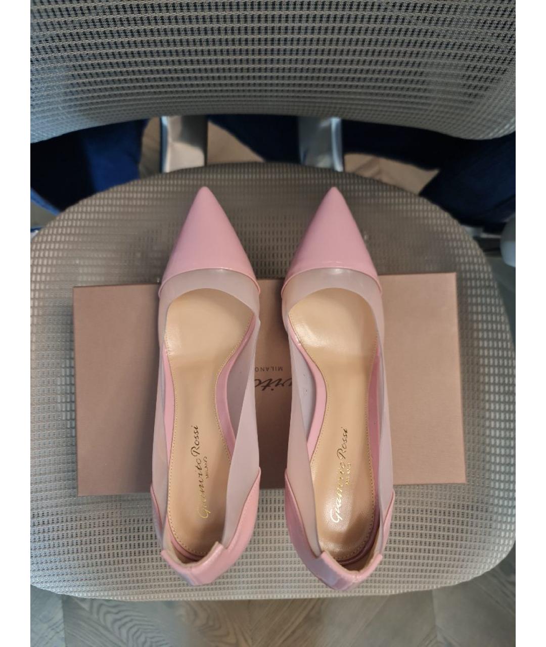 GIANVITO ROSSI Розовые резиновые туфли, фото 3