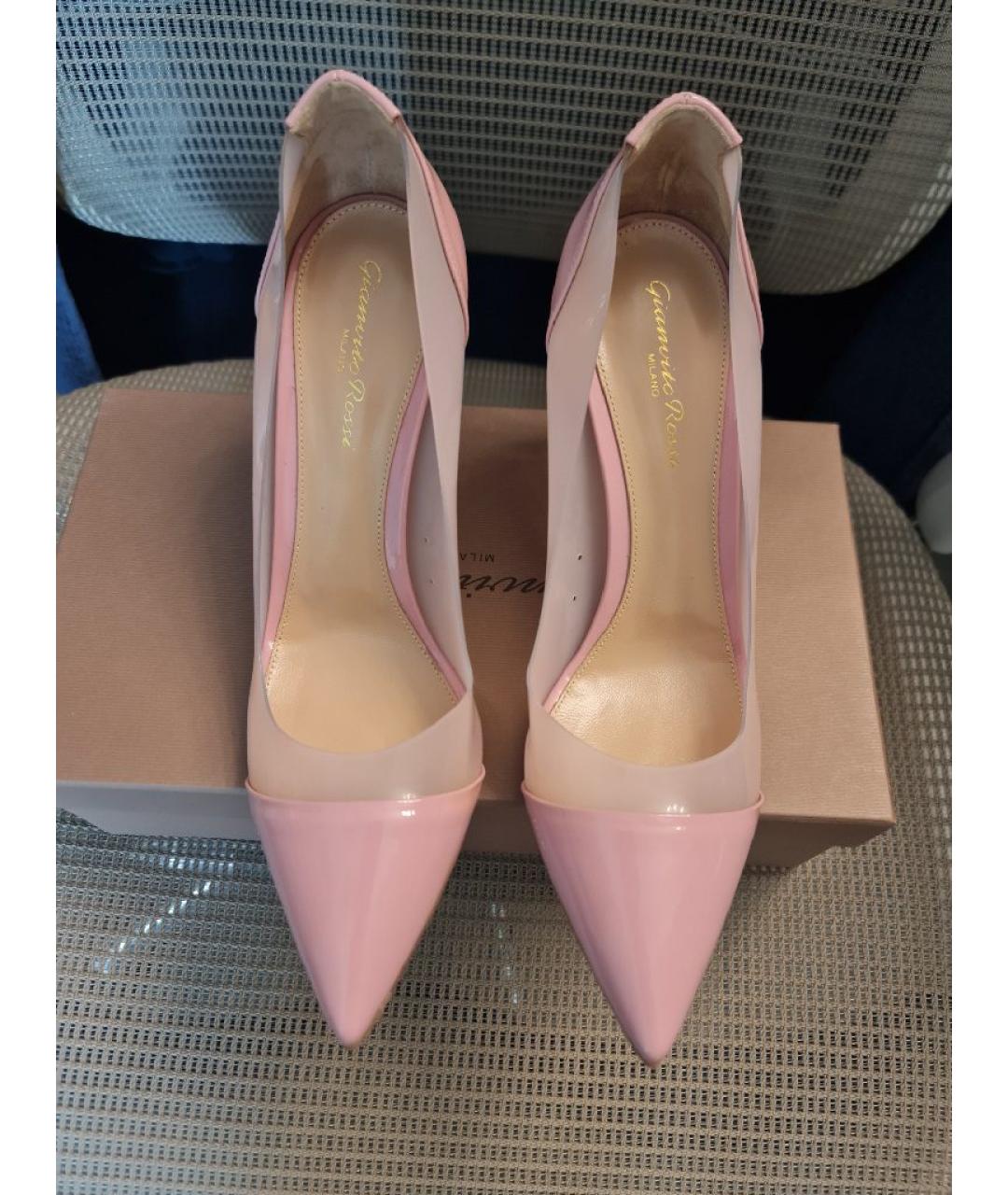 GIANVITO ROSSI Розовые резиновые туфли, фото 2