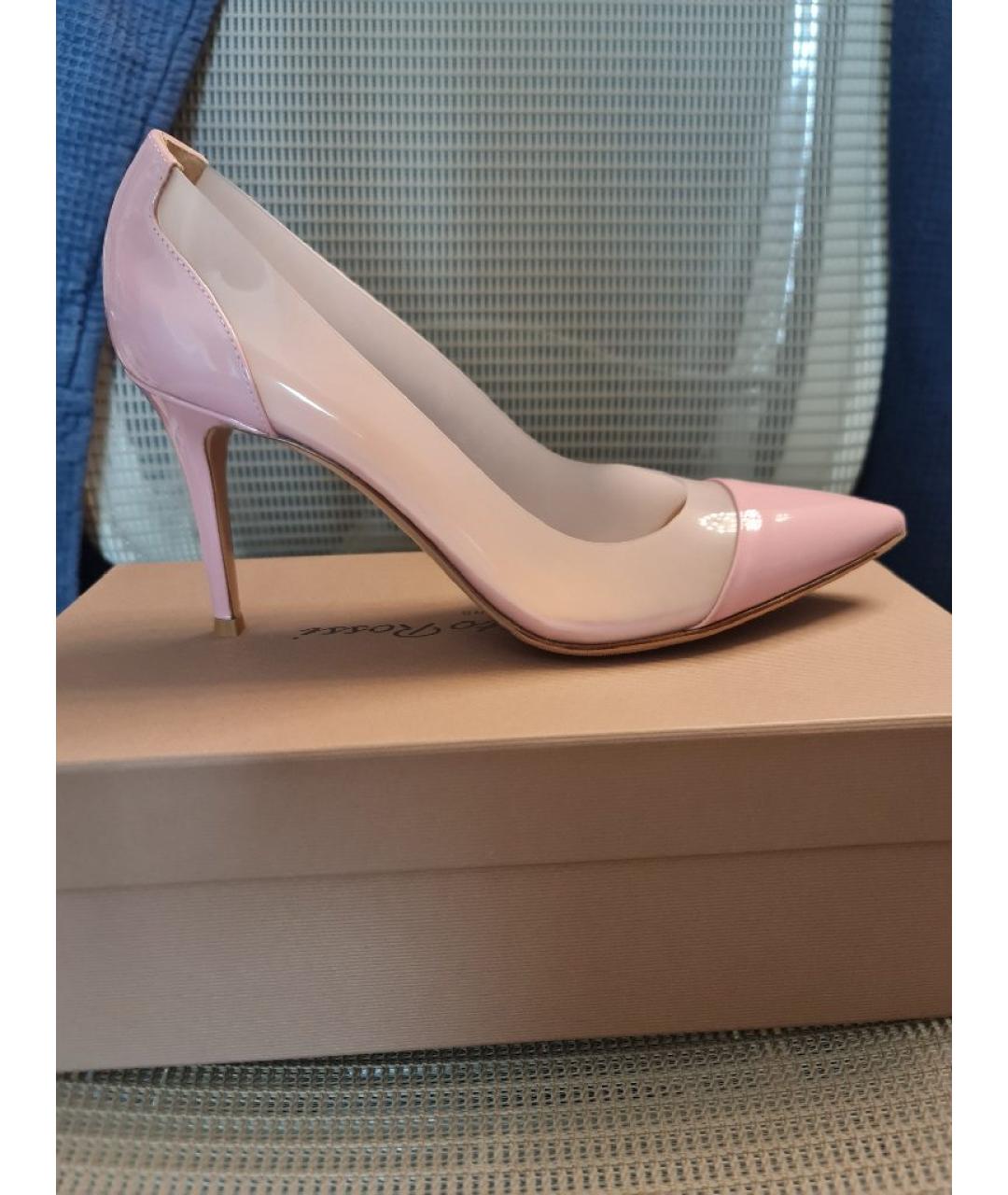 GIANVITO ROSSI Розовые резиновые туфли, фото 5