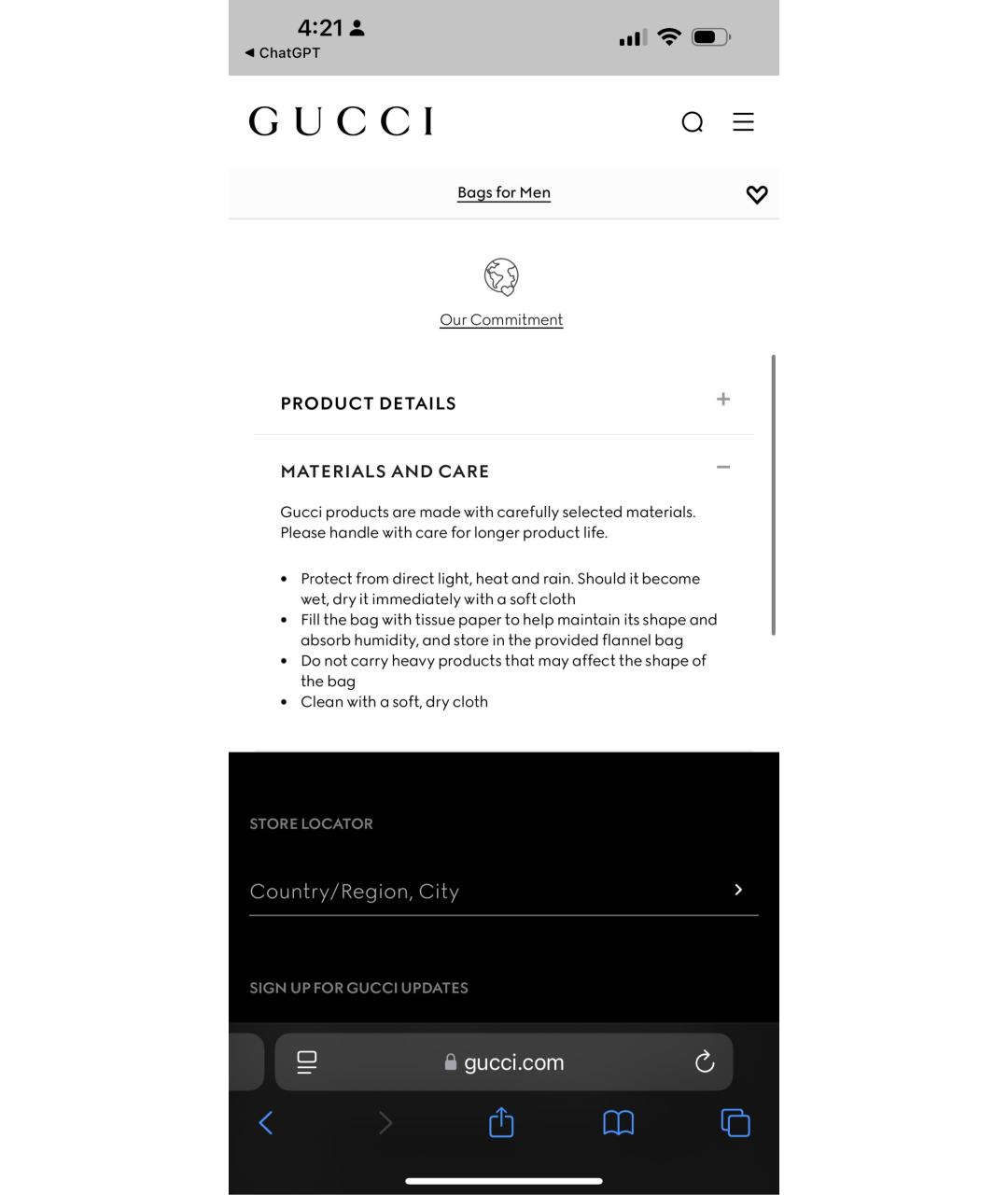 GUCCI Черная кожаная сумка на плечо, фото 5