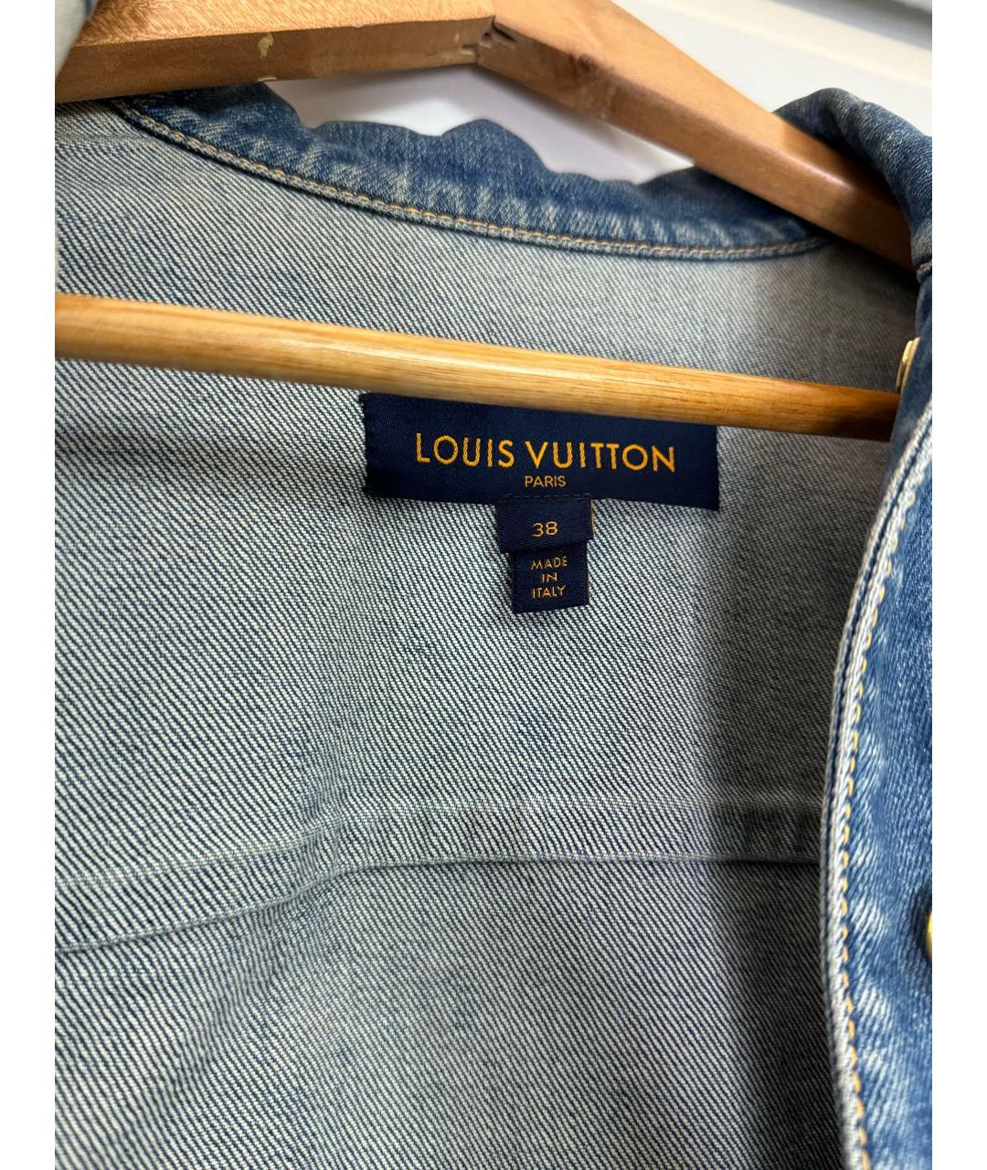 LOUIS VUITTON Синий деним жакет/пиджак, фото 3