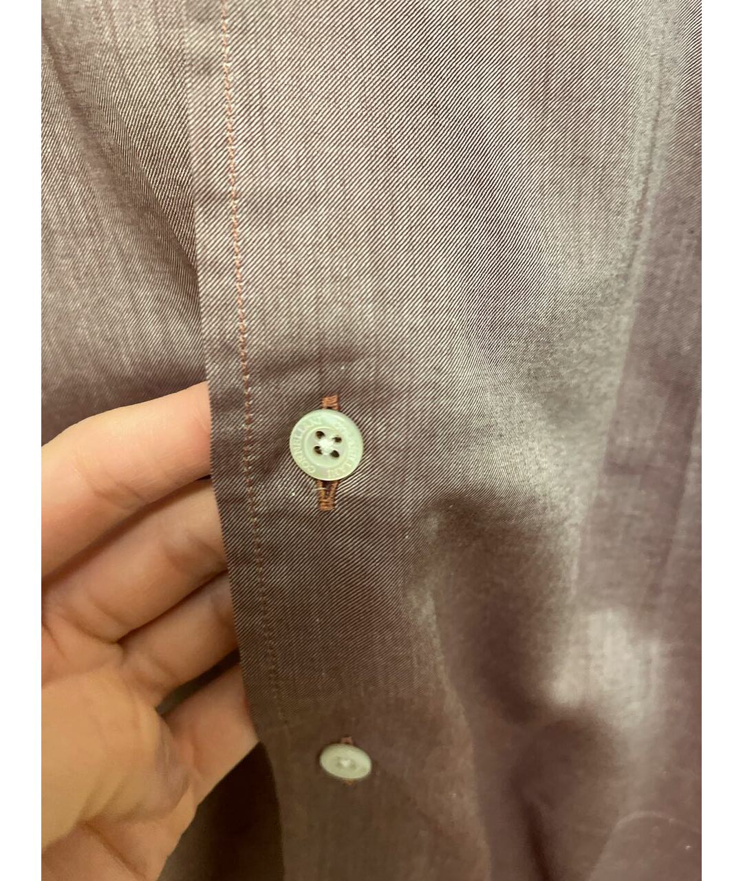 CORNELIANI Бордовая хлопковая классическая рубашка, фото 7