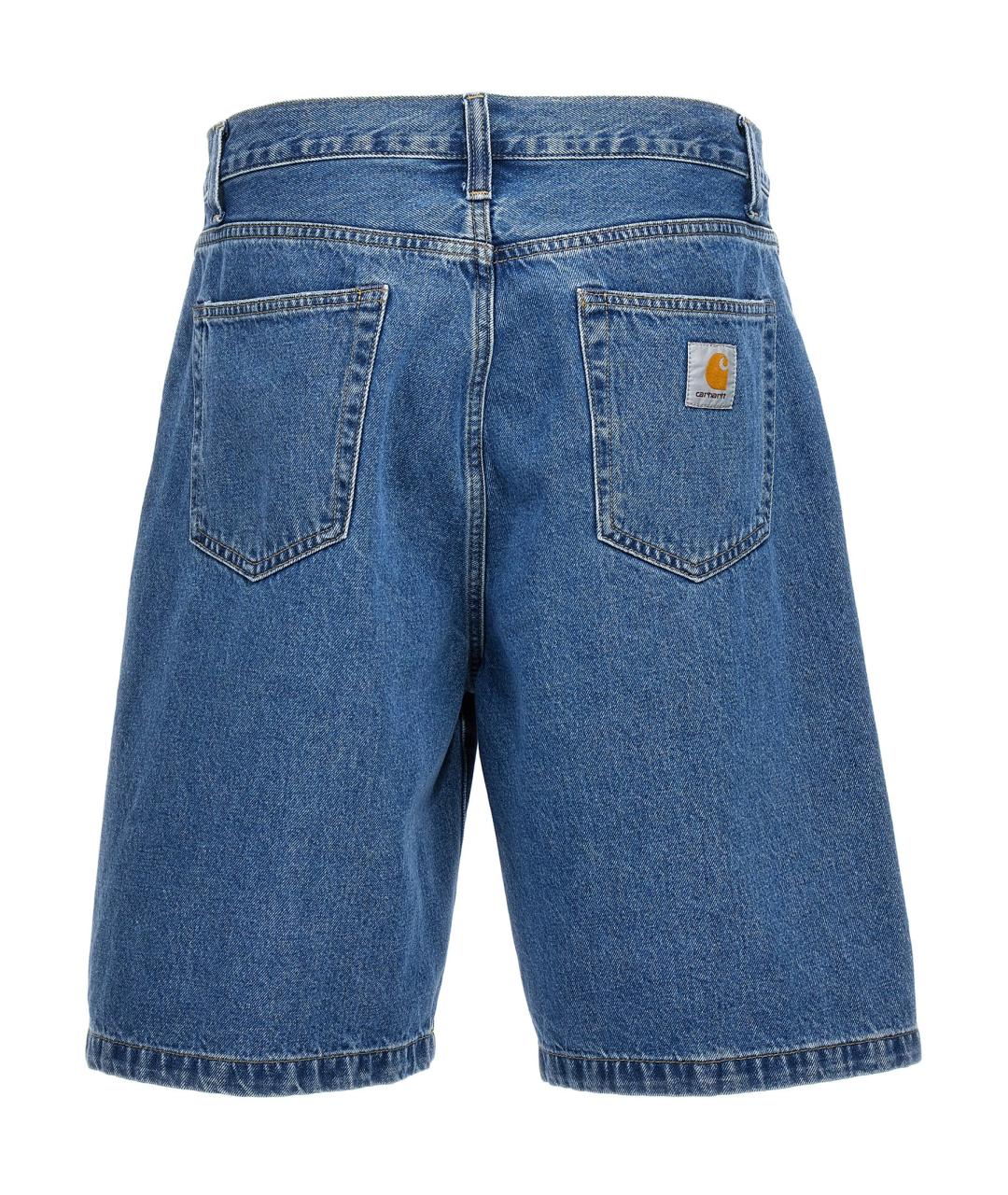 CARHARTT WIP Синие хлопковые шорты, фото 2