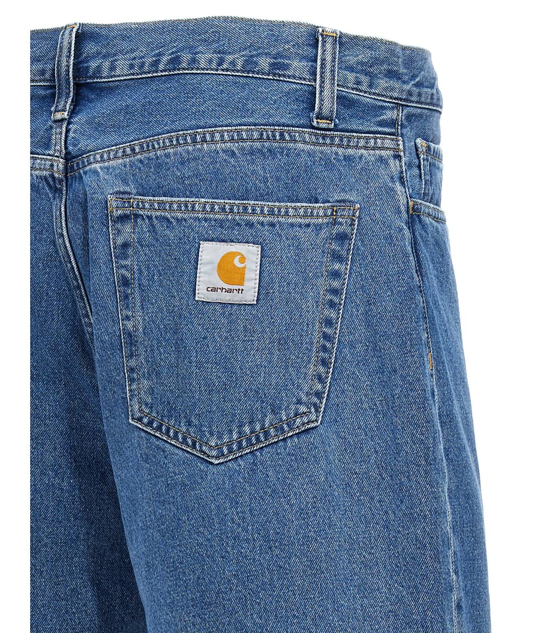 CARHARTT WIP Синие хлопковые шорты, фото 4