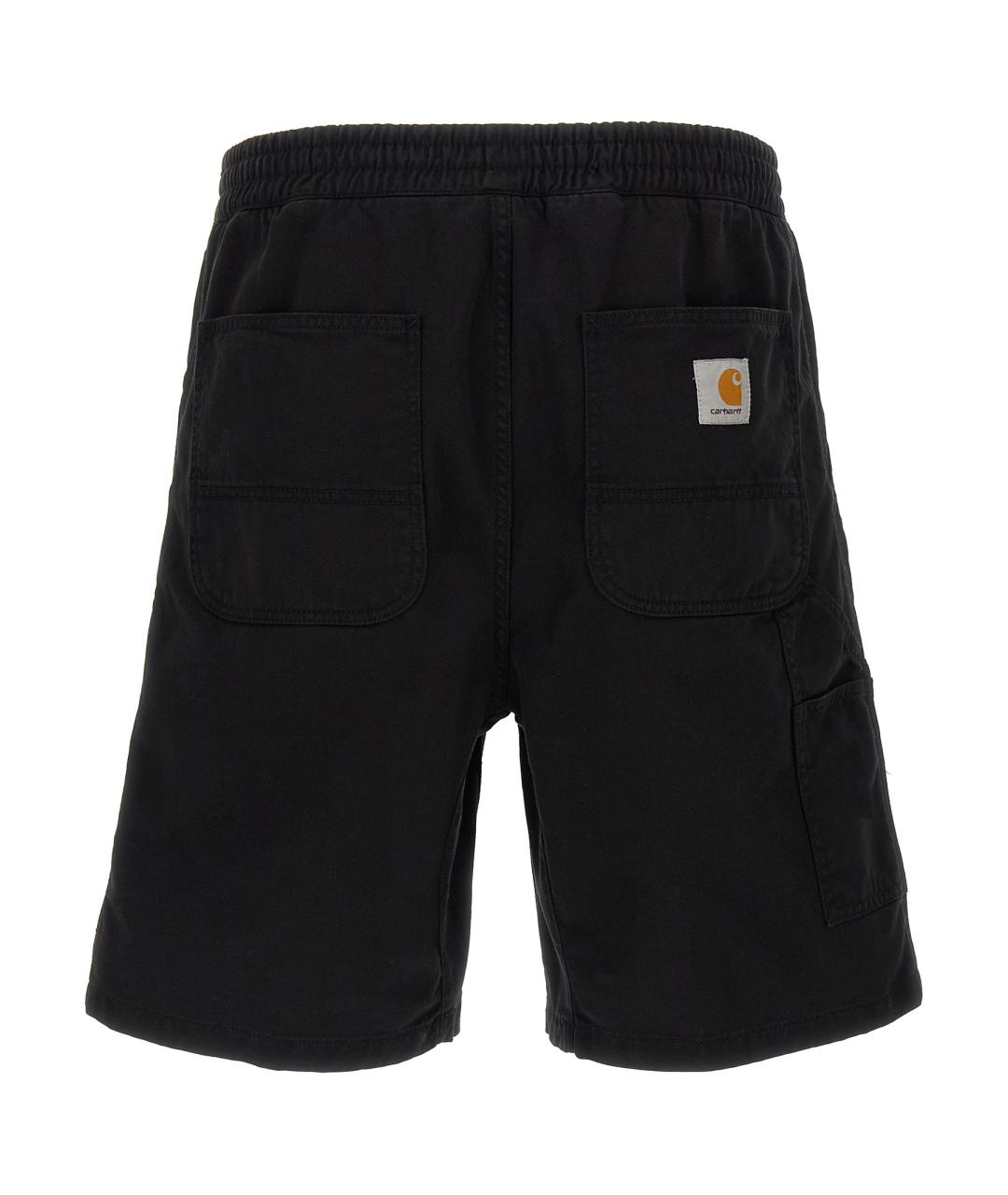 CARHARTT WIP Черные хлопковые шорты, фото 2