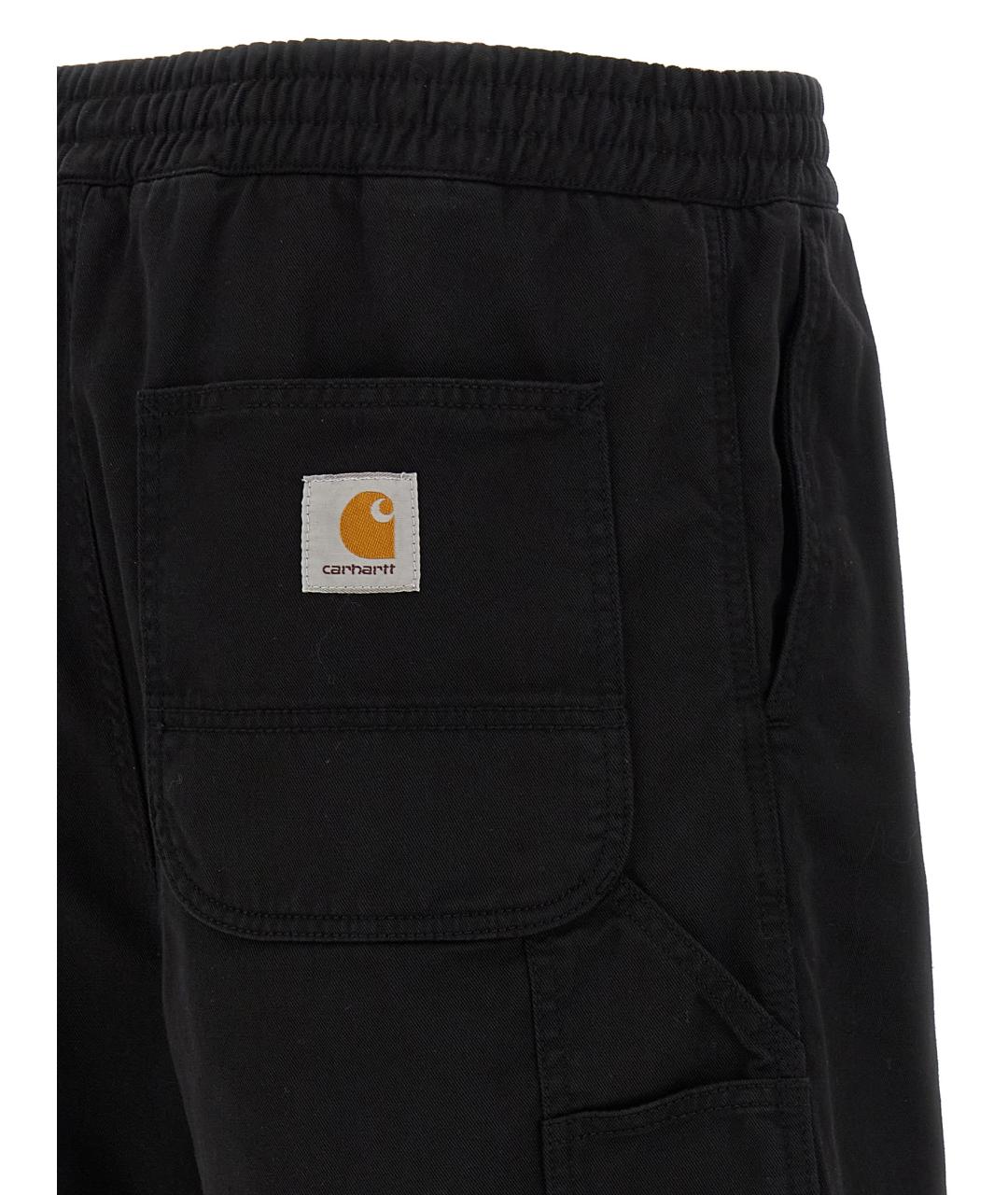 CARHARTT WIP Черные хлопковые шорты, фото 4
