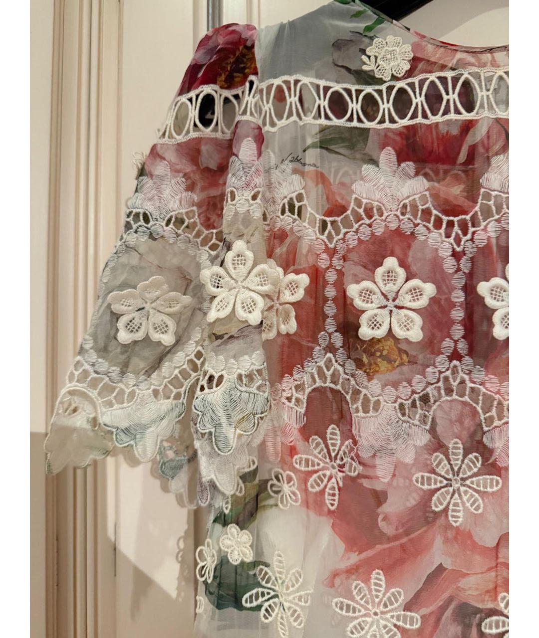 DOLCE&GABBANA Мульти шелковое вечернее платье, фото 3