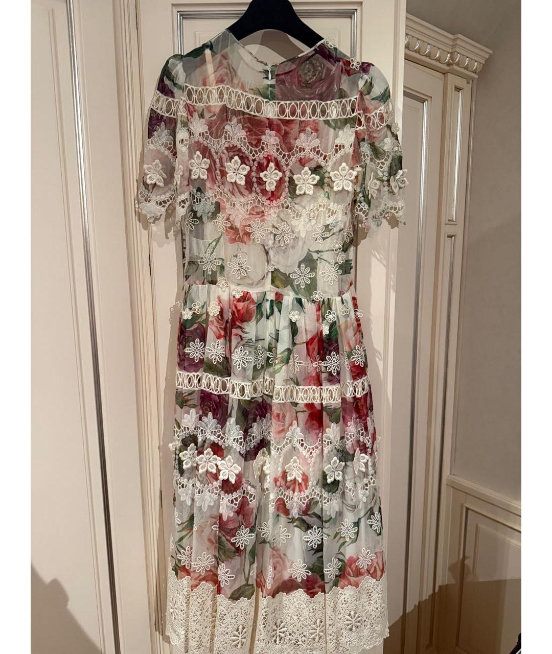 DOLCE&GABBANA Мульти шелковое вечернее платье, фото 2