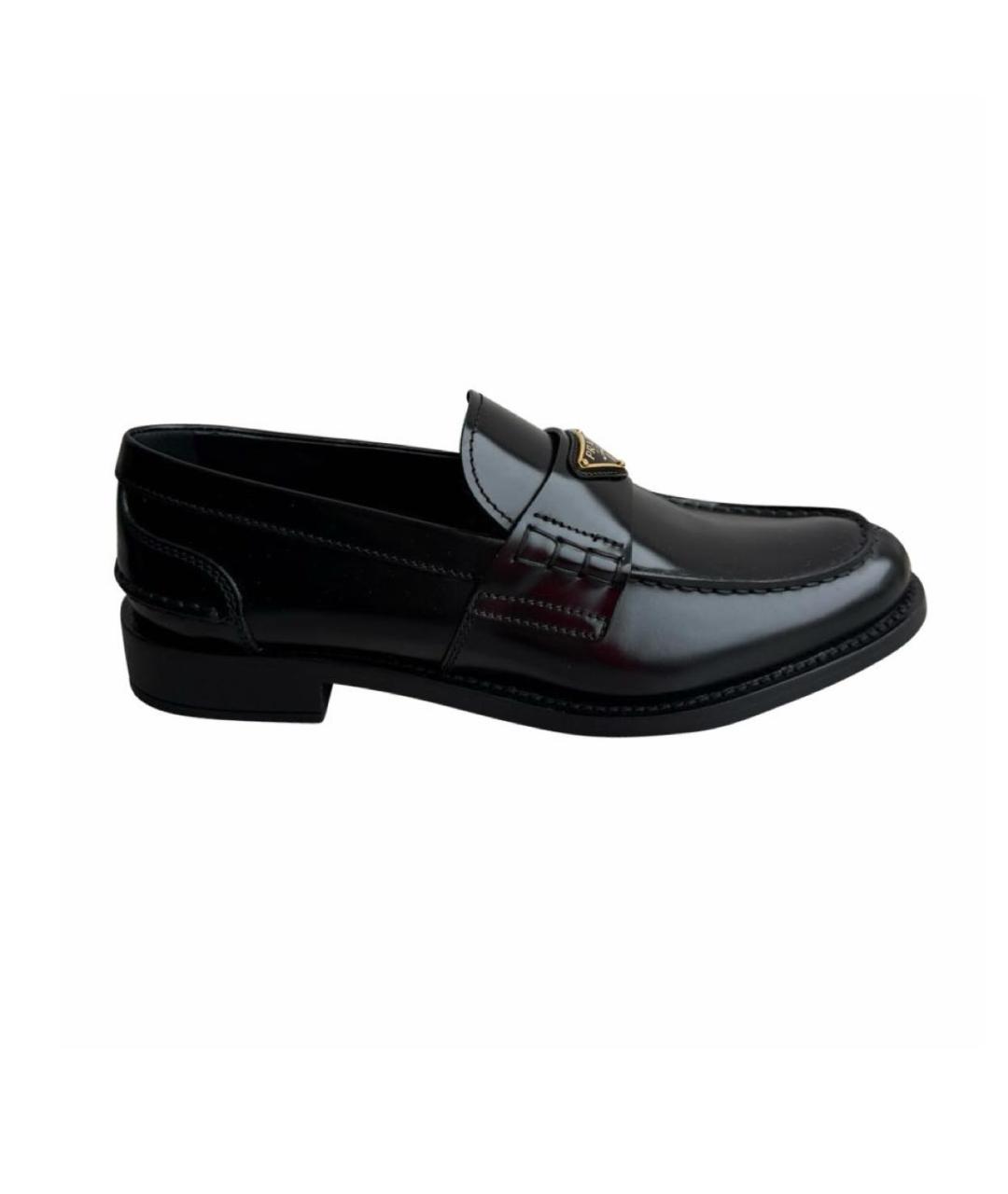 PRADA Черные кожаные лоферы, фото 7