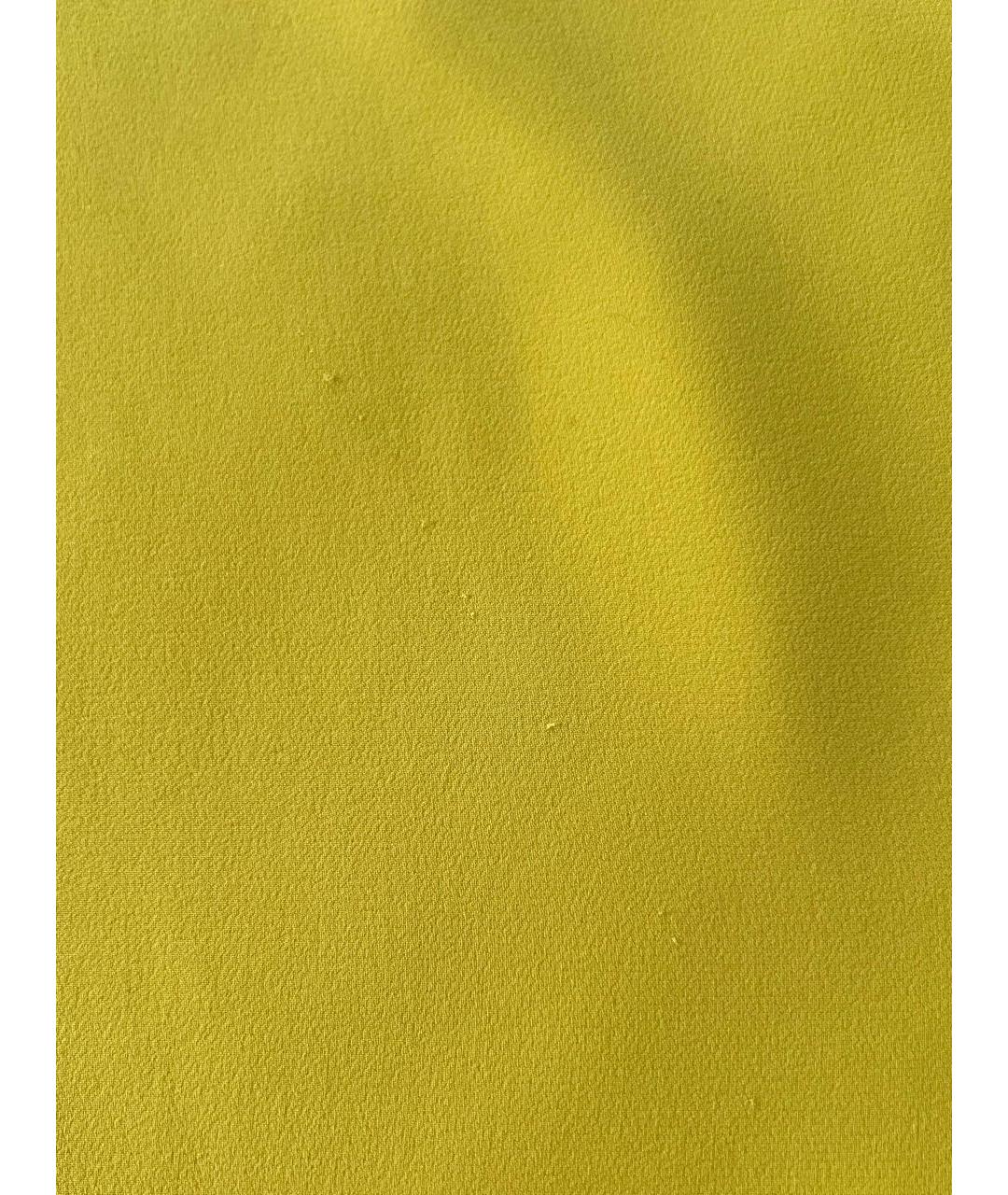 LORO PIANA Желтая шелковая блузы, фото 4