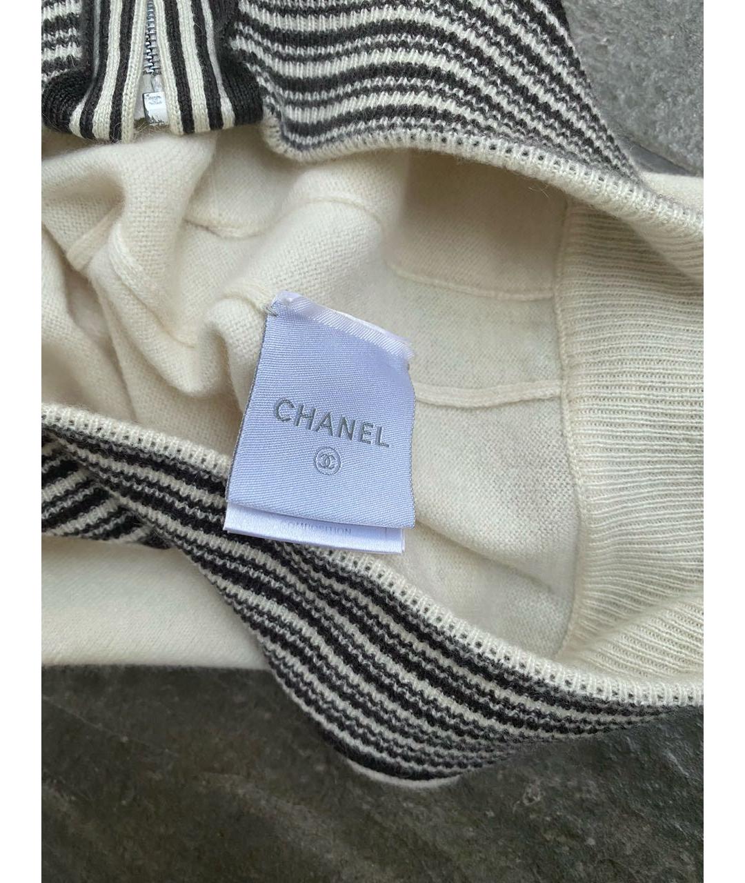 CHANEL Бежевый кашемировый жакет/пиджак, фото 4