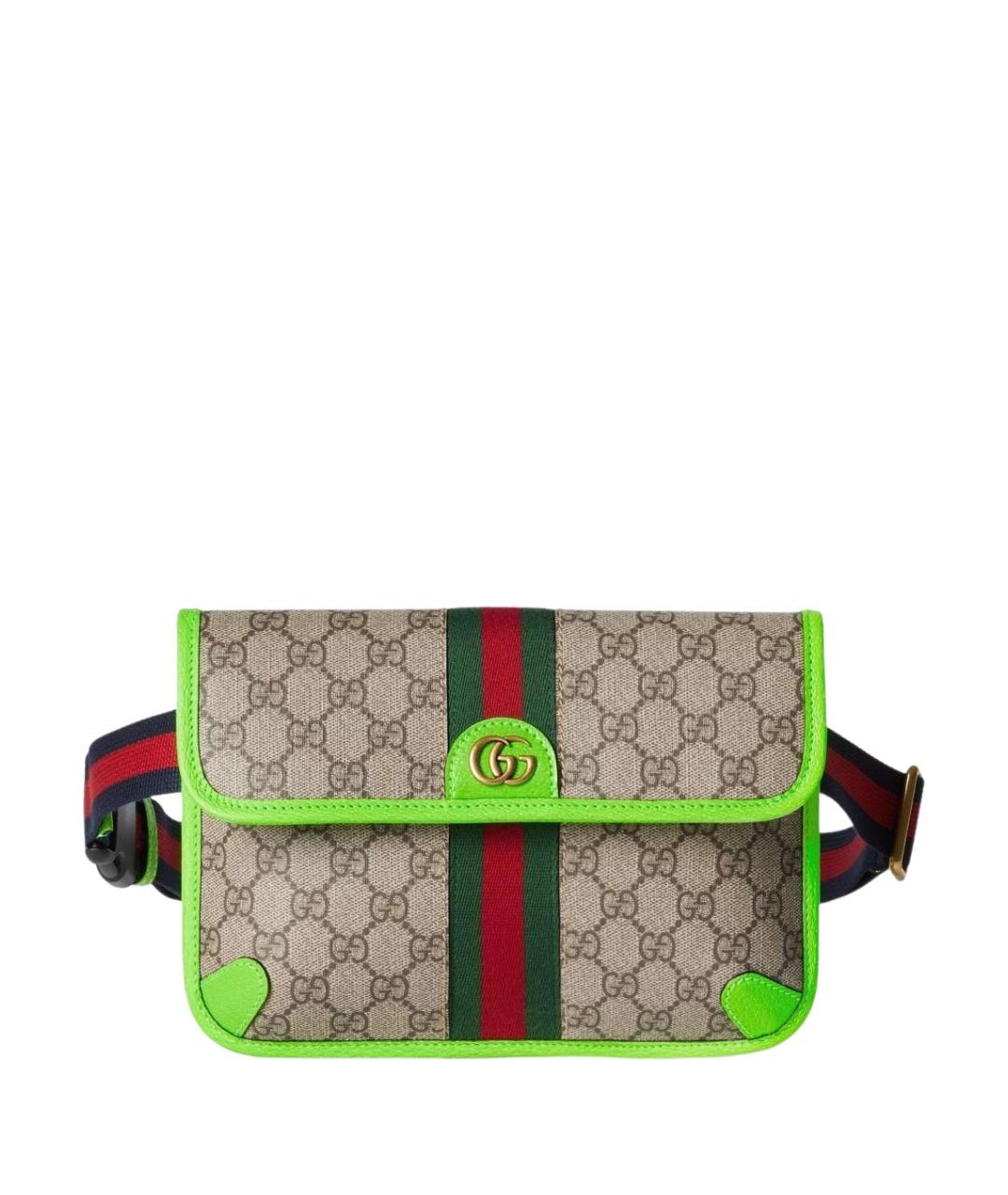 GUCCI Бежевая поясная сумка, фото 1