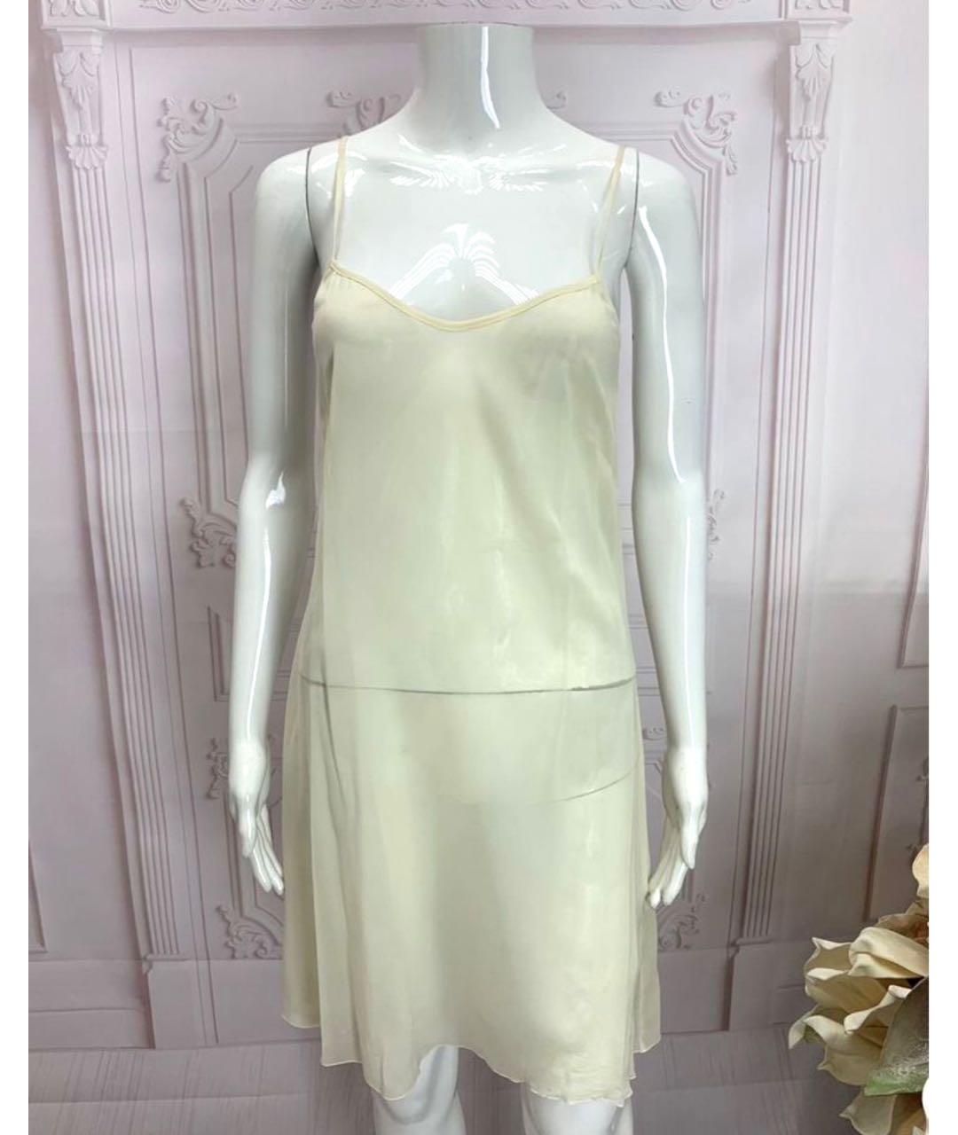 BLUMARINE Бежевое кружевное коктейльное платье, фото 6