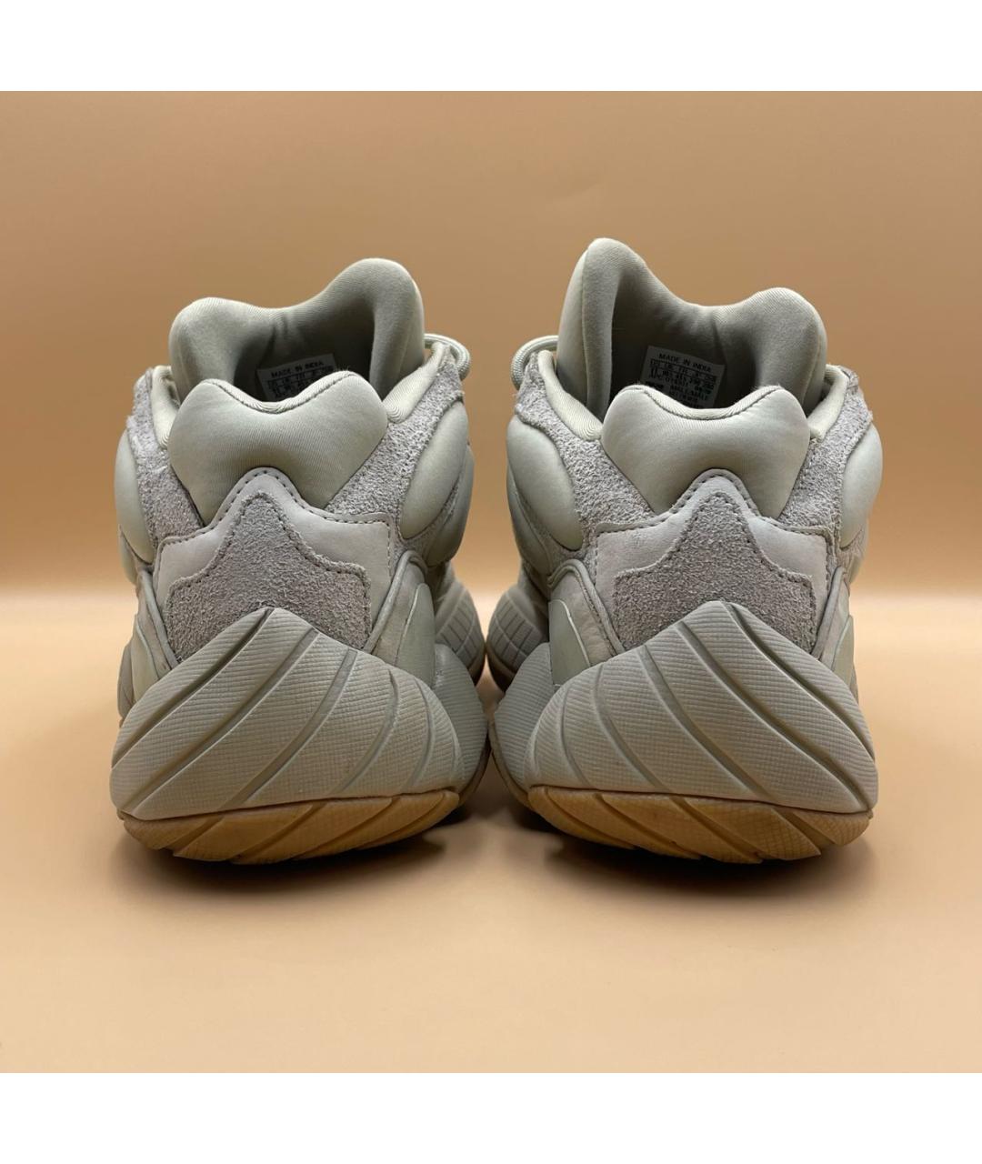 ADIDAS YEEZY Коричневые замшевые низкие кроссовки / кеды, фото 4