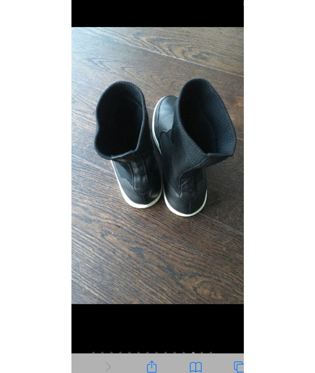 JIL SANDER NAVY Черные кожаные ботинки, фото 7