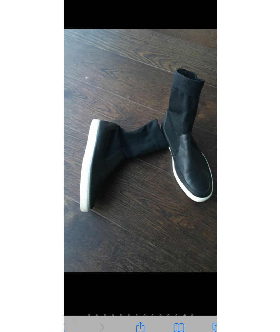 JIL SANDER NAVY Черные кожаные ботинки, фото 8