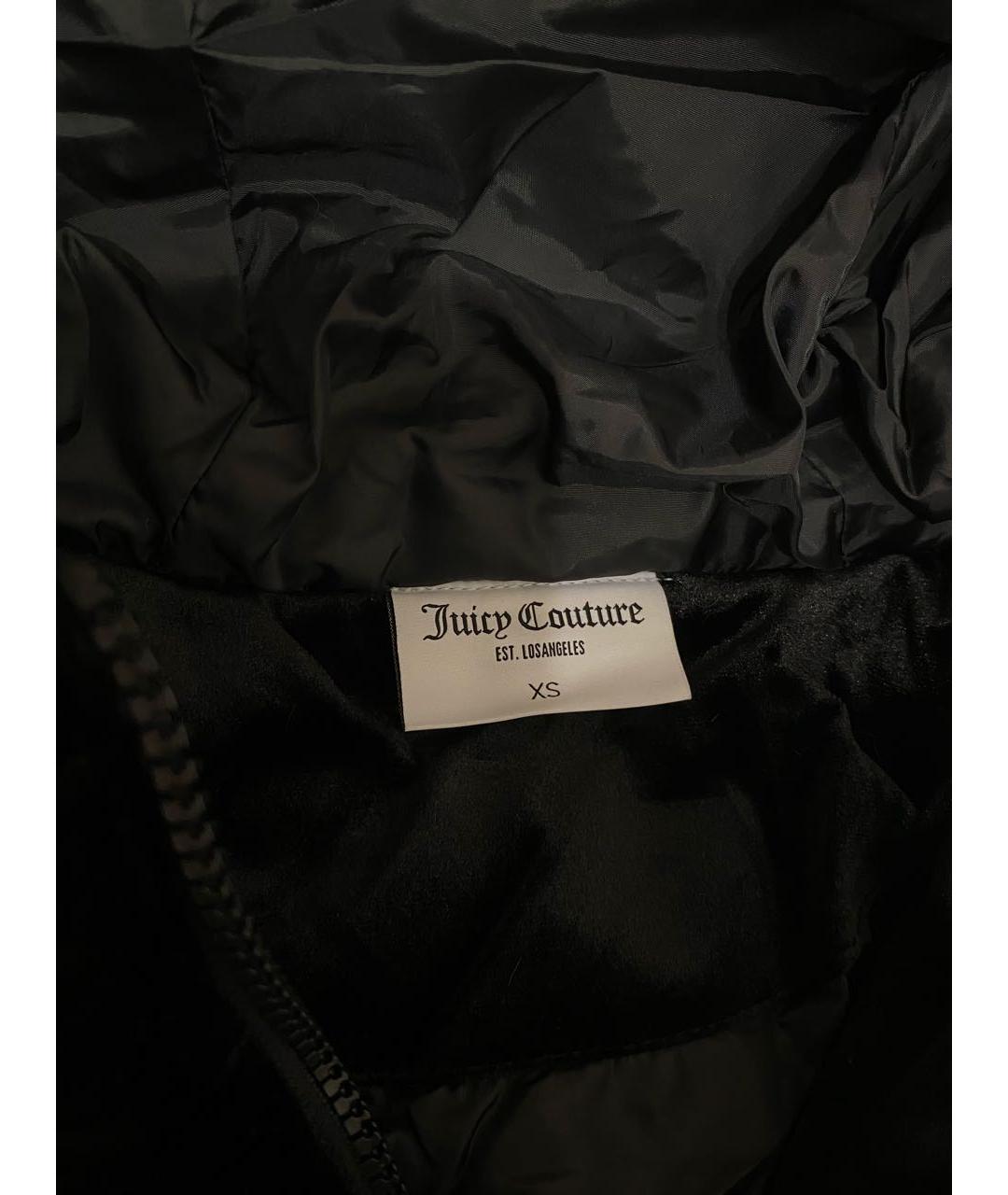 JUICY COUTURE Черная велюровая куртка, фото 5