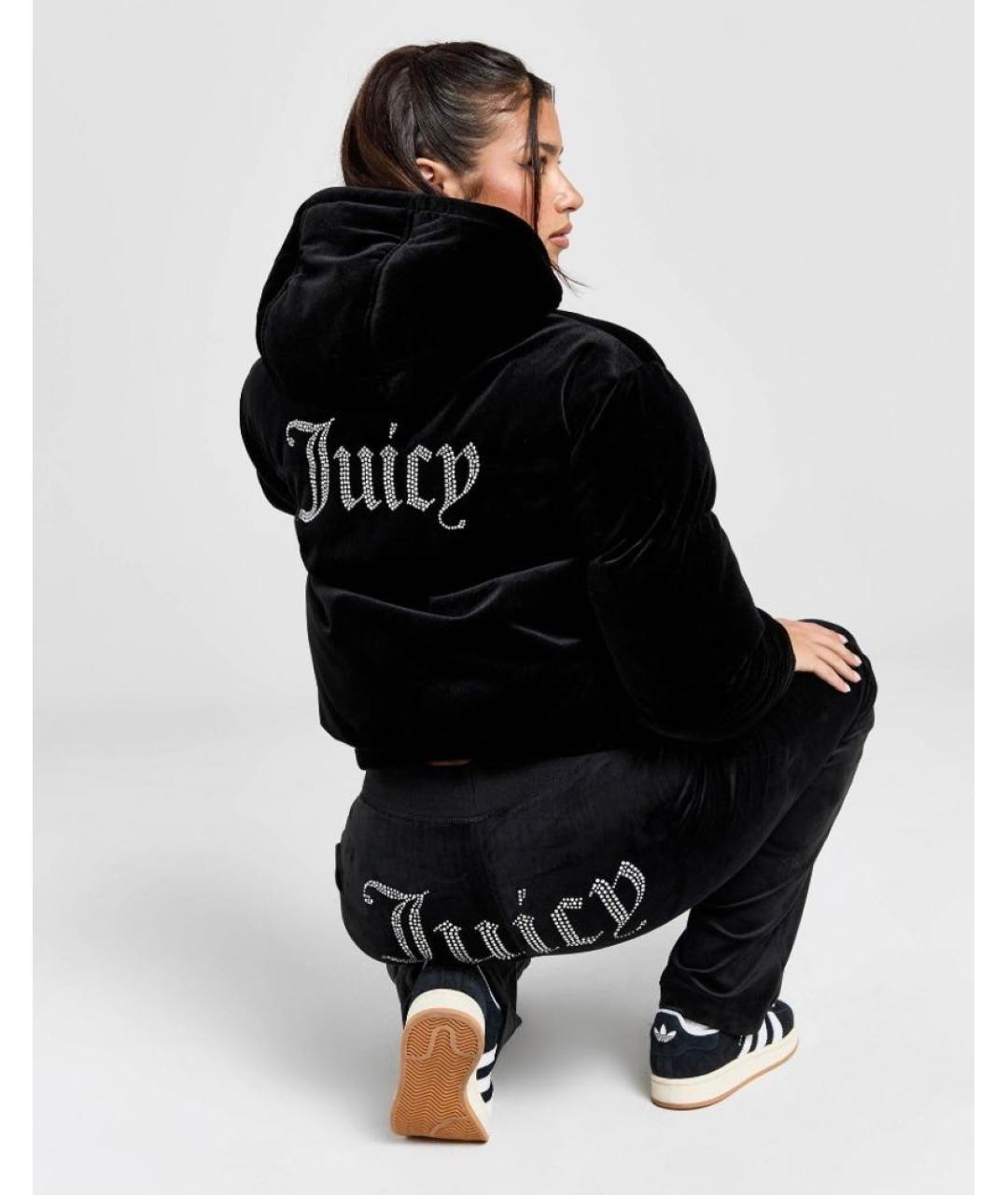 JUICY COUTURE Черная велюровая куртка, фото 7