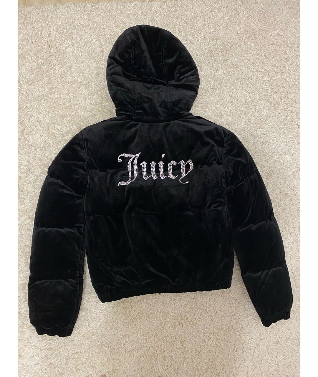JUICY COUTURE Черная велюровая куртка, фото 2