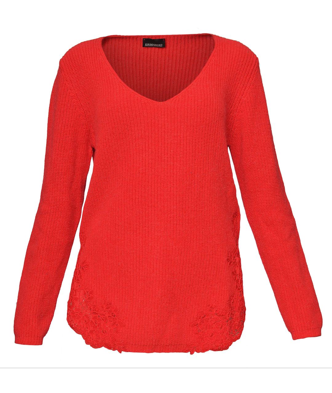ERMANNO SCERVINO Красный шерстяной джемпер / свитер, фото 1