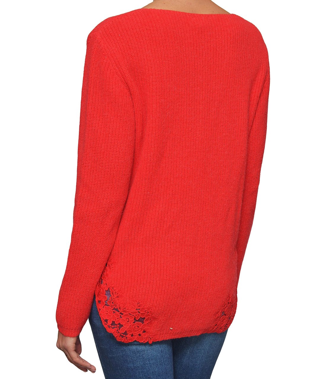 ERMANNO SCERVINO Красный шерстяной джемпер / свитер, фото 3