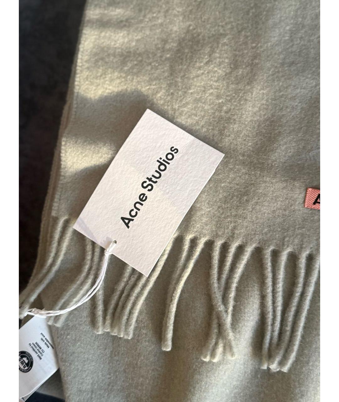 ACNE STUDIOS Бежевый шарф, фото 2