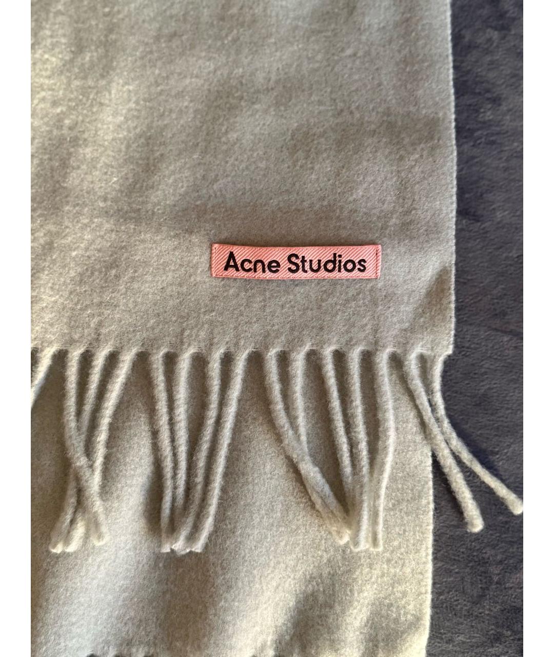ACNE STUDIOS Бежевый шарф, фото 3
