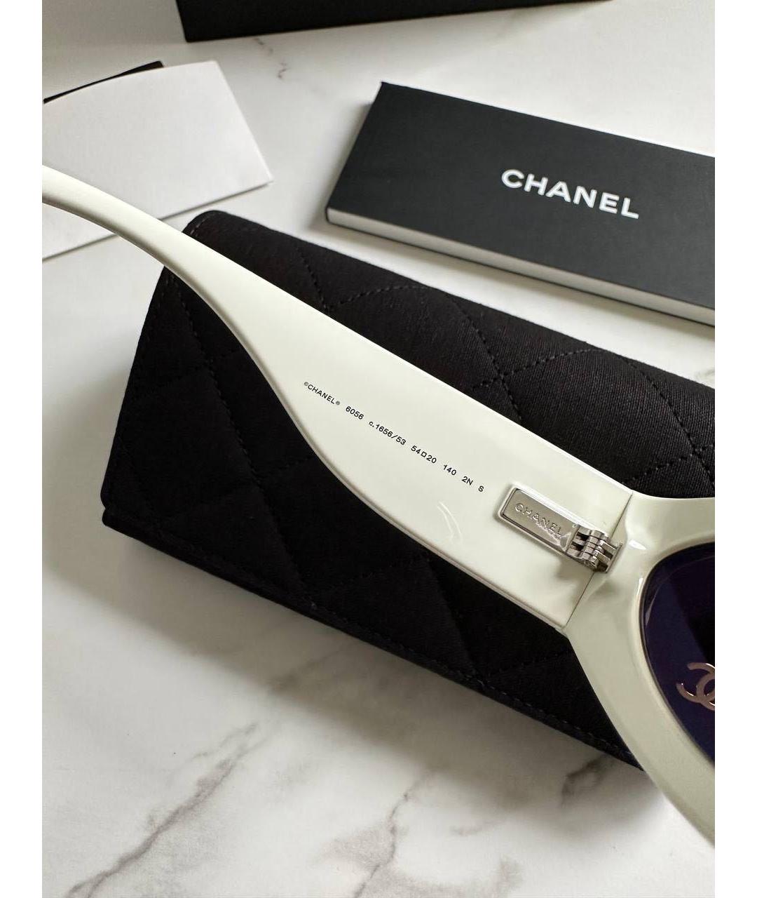 CHANEL Черные пластиковые солнцезащитные очки, фото 5
