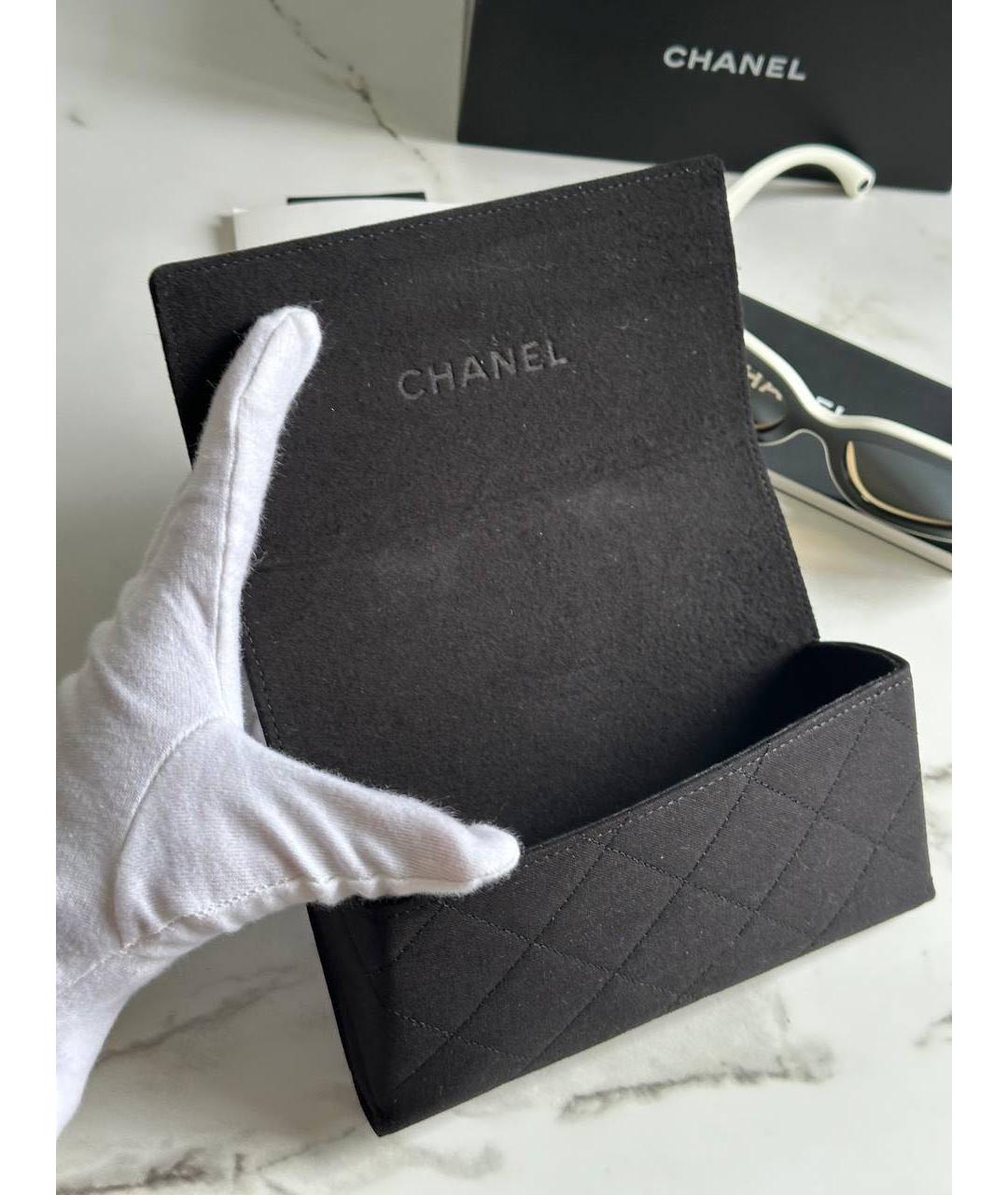 CHANEL Черные пластиковые солнцезащитные очки, фото 8