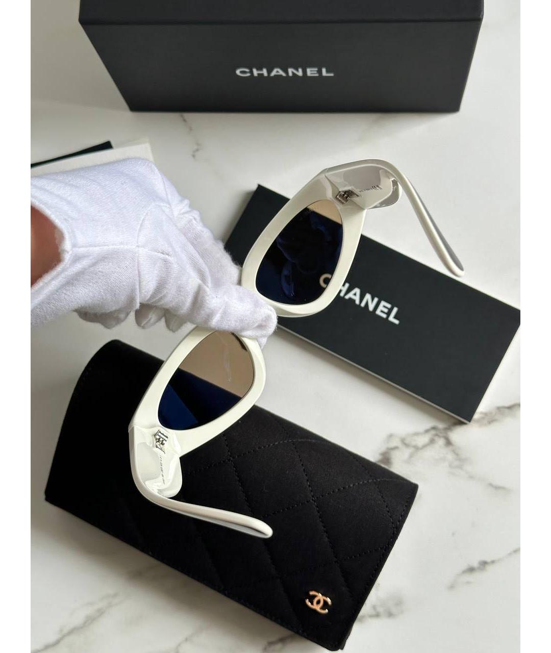 CHANEL Черные пластиковые солнцезащитные очки, фото 4