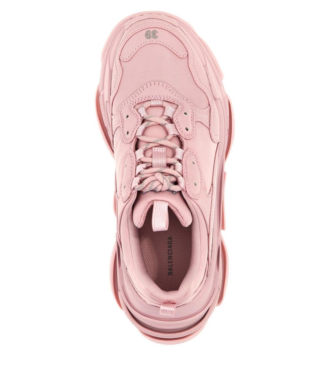 BALENCIAGA Розовые кожаные кроссовки, фото 2