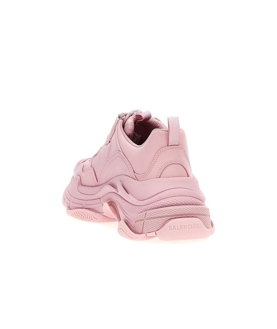 BALENCIAGA Розовые кожаные кроссовки, фото 5