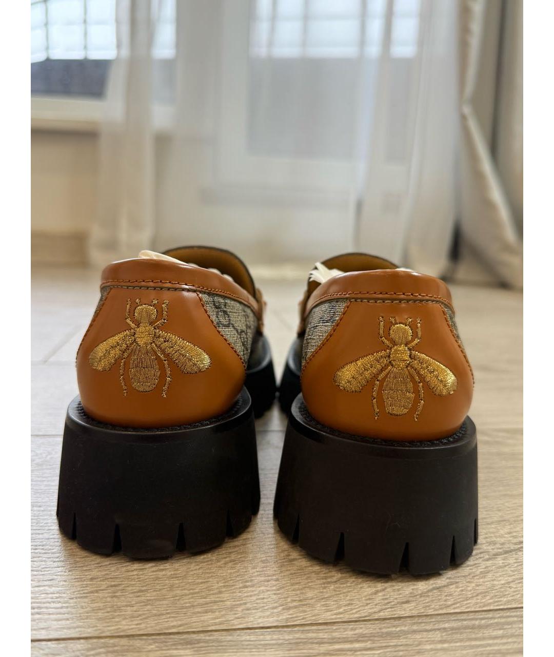 GUCCI Оранжевое лоферы, фото 4