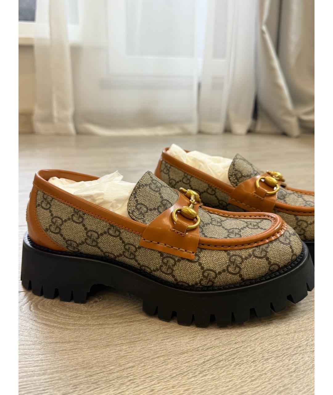 GUCCI Оранжевое лоферы, фото 5