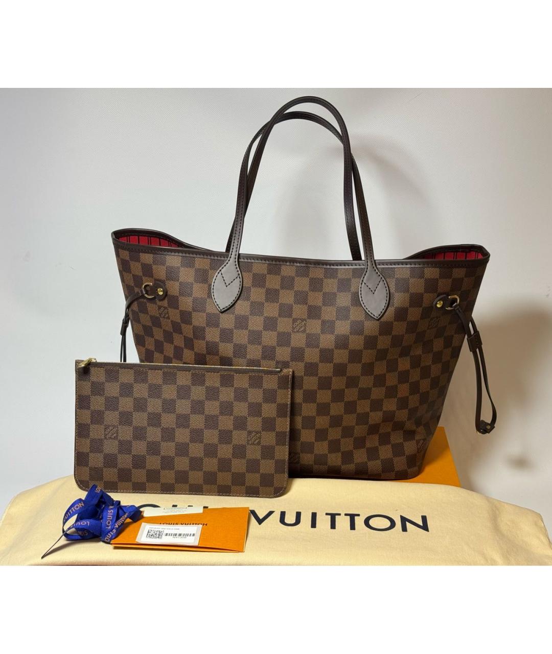 LOUIS VUITTON Коричневая сумка тоут, фото 5