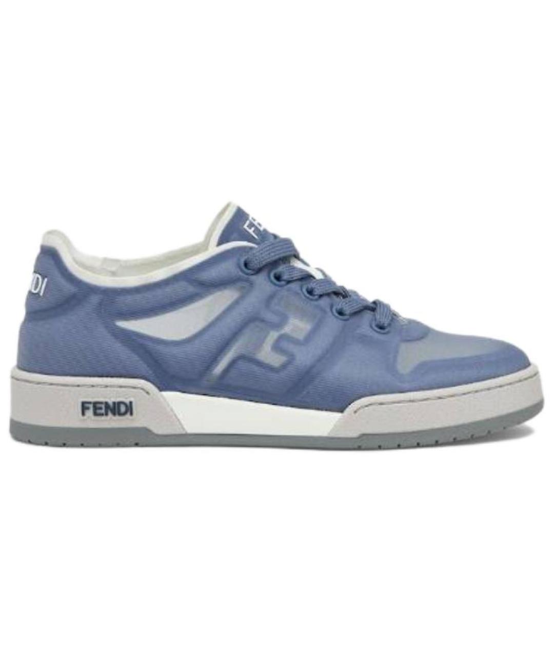 FENDI Синие кроссовки, фото 1