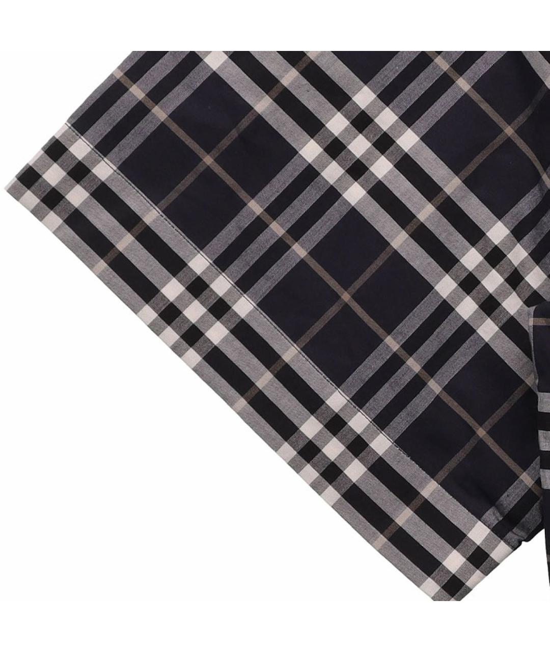 BURBERRY Черная хлопковая кэжуал рубашка, фото 5