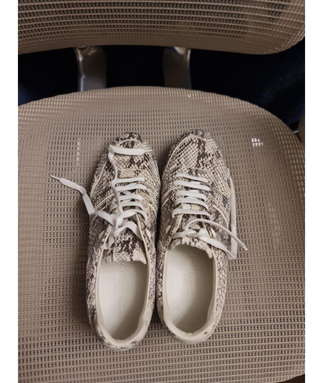 LOUIS VUITTON Кроссовки из экзотической кожи, фото 3